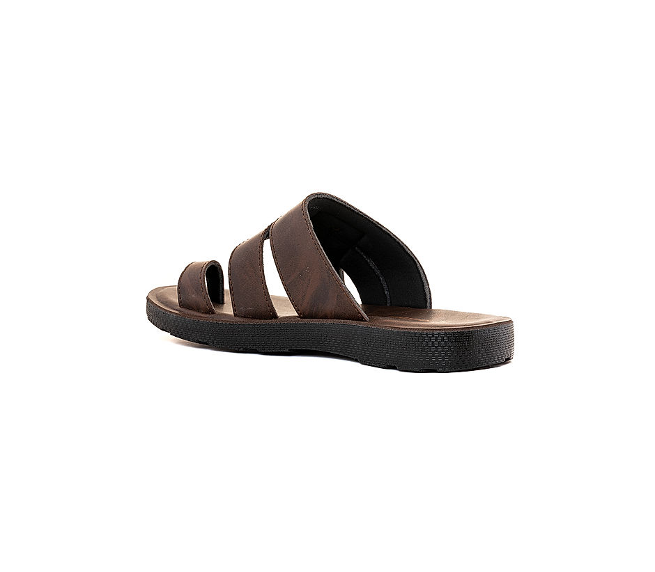 KHADIM Brown Casual Slip On Sandal for Men (6540194)