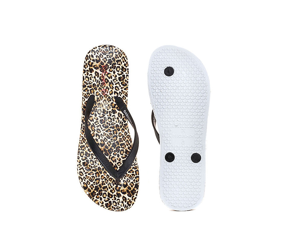 Leopard outlet thong slippers