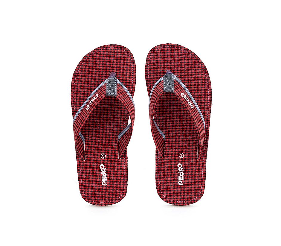 KHADIM Pedro Maroon Red Casual Slippers for Boys - 8-13 yrs (7281585)