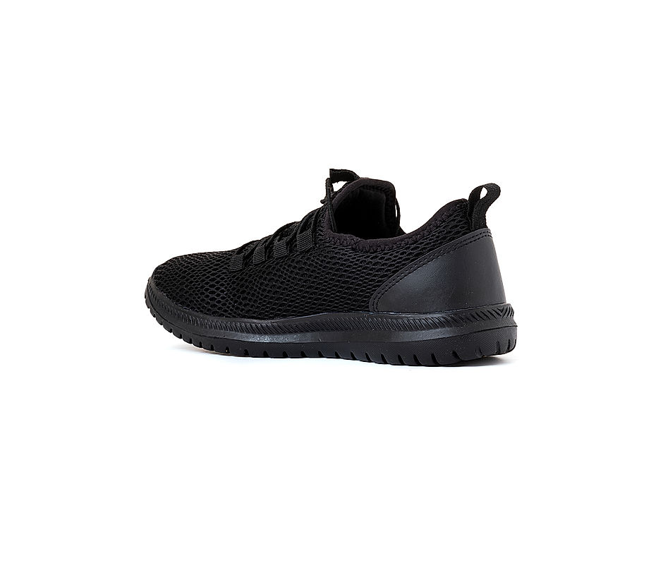 Pure black sports on sale shoes