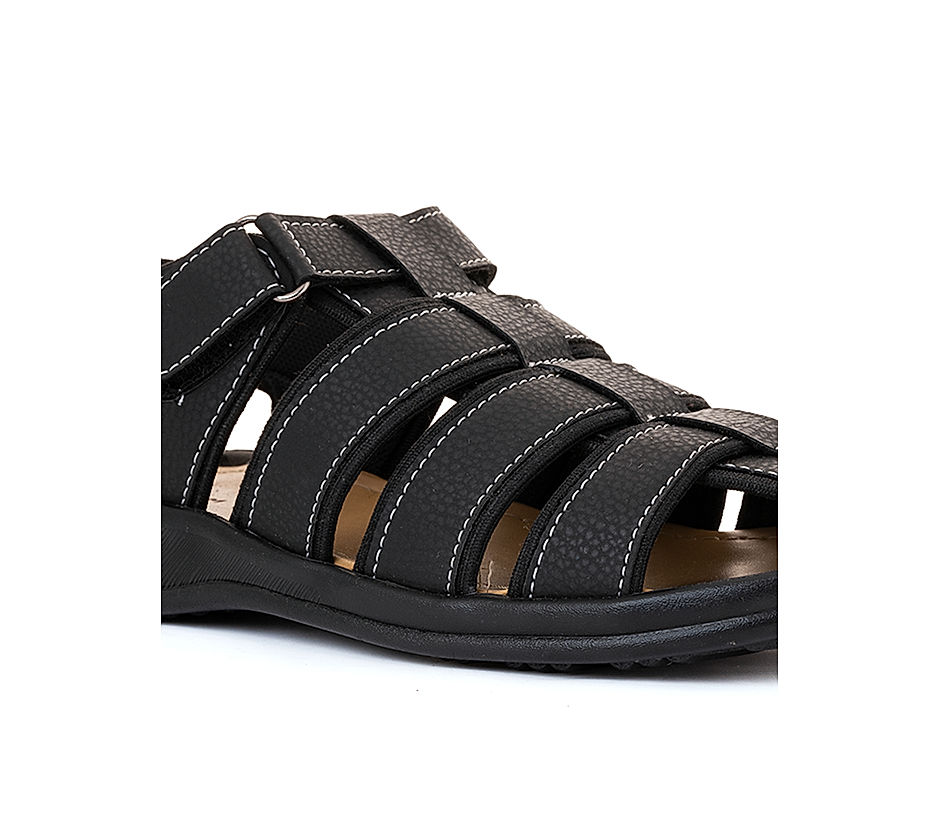 FISHERMAN SANDALS FLAT | BLACK - Crossroads Footwear