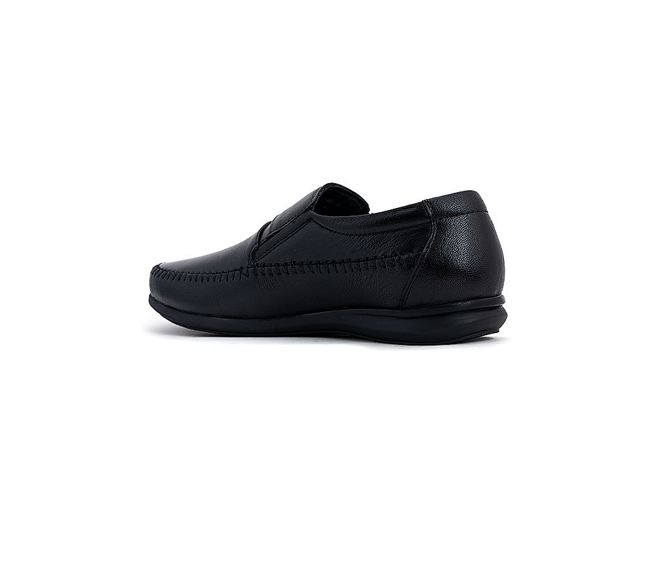 KHADIM British Walkers Black Leather Formal Slip On Shoe for Men (5053096)