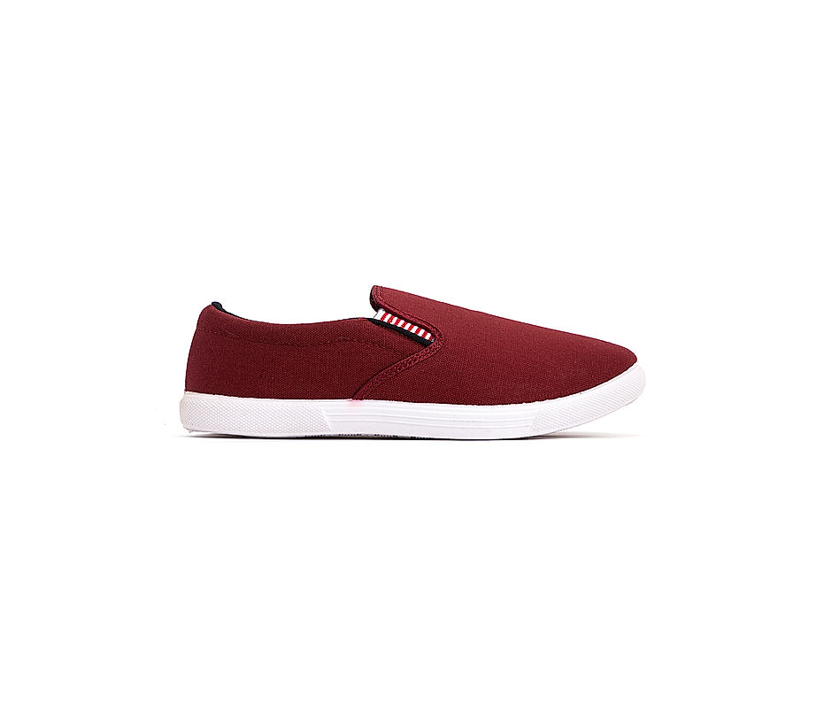 Pro Maroon Casual Canvas Shoe for Men