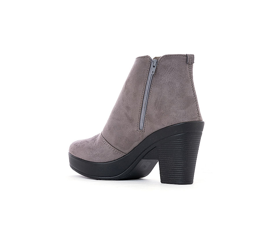 Chunky Heel Ankle Booties | Pointed Toe Ankle Boots-Dream Pairs