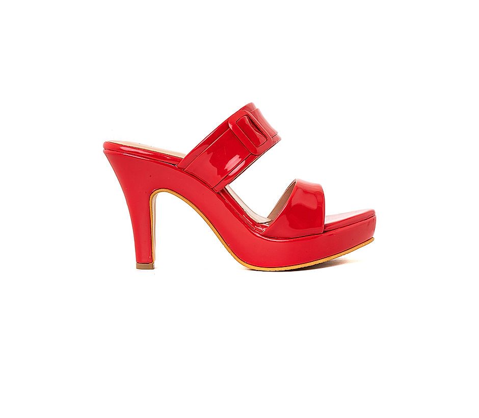 Strappy Red Heels | Red High Heels - Public Desire USA