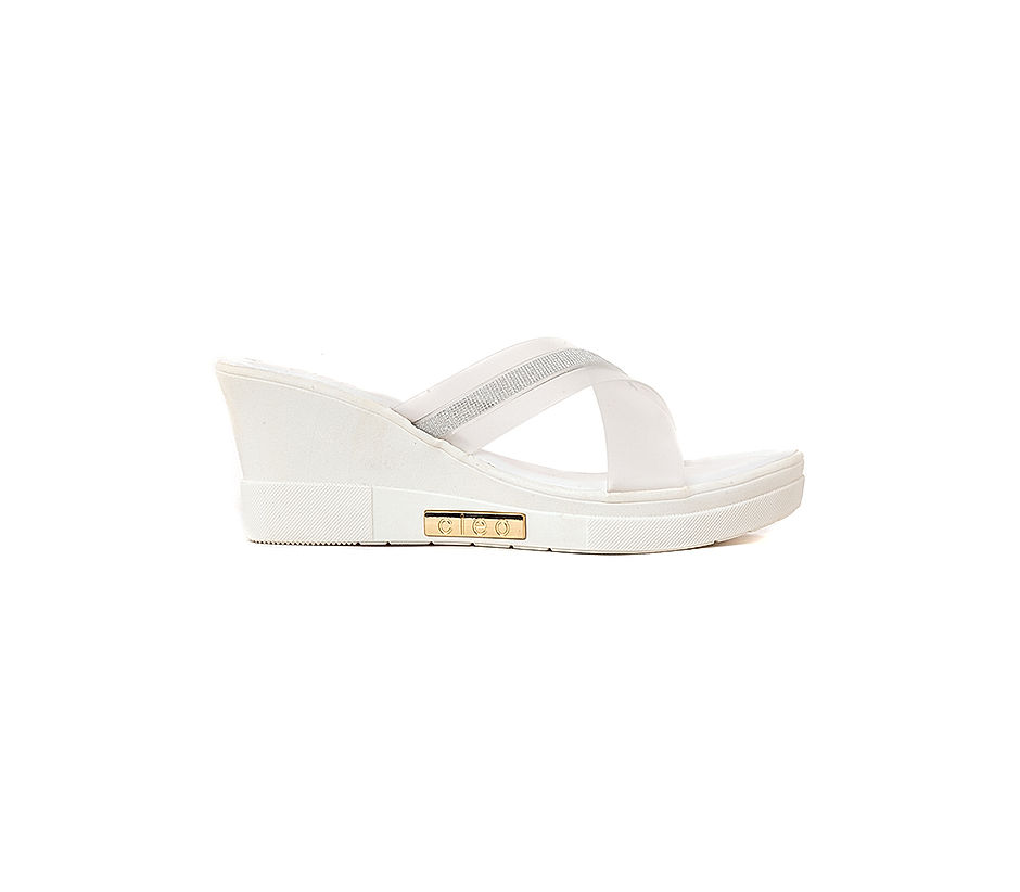 White open discount toe mule sandals