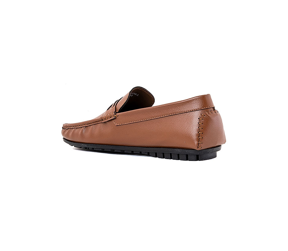 KHADIM Brown Moccasins Casual Shoe for Men (7160273)