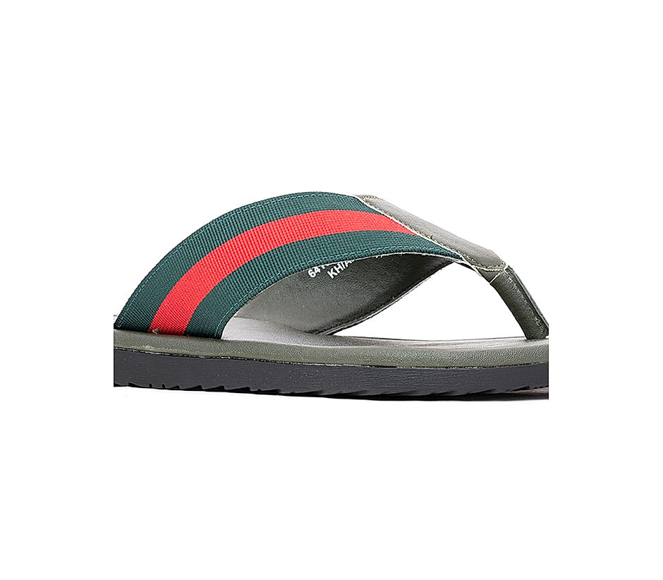 Khadim Green Flip Flops for Men