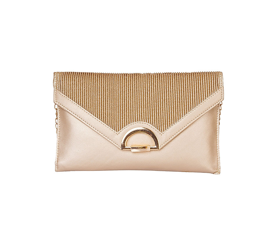 Buy Gold Quilted Sling Bag Online - Accessorize India