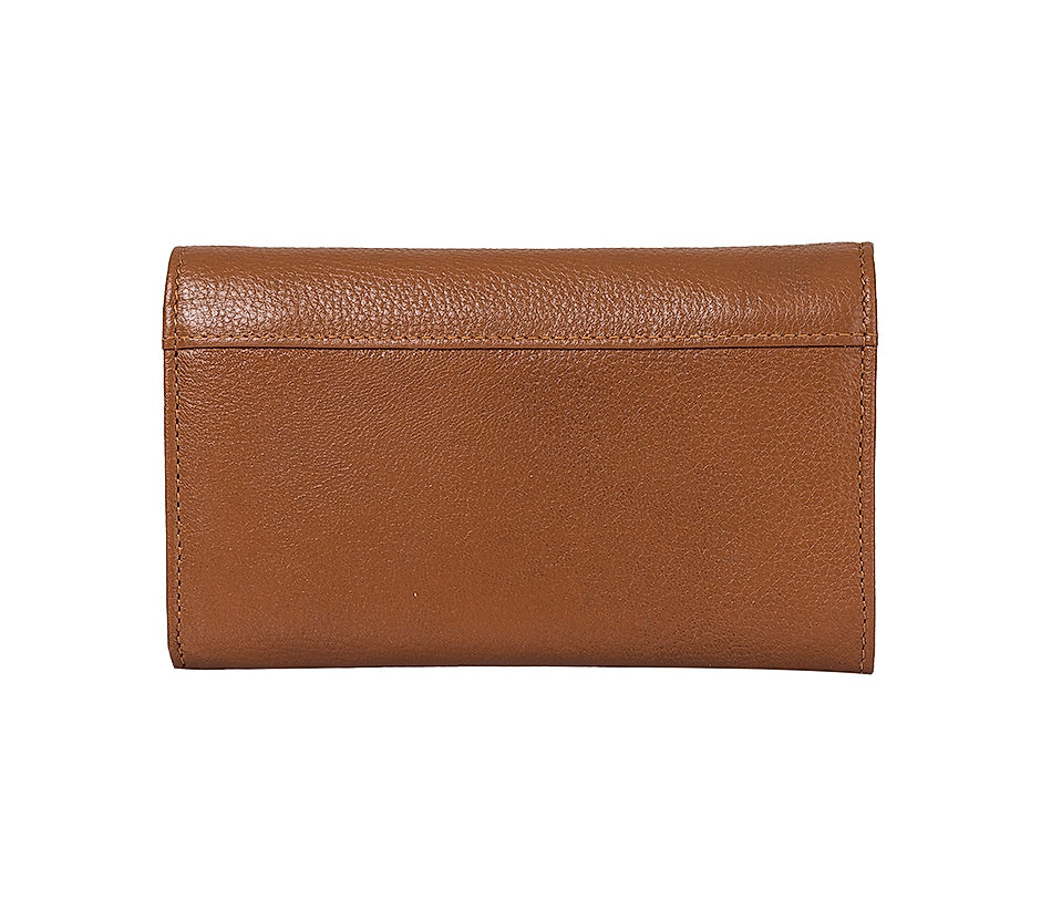 Khadim Brown Clutch Bag Wallet for Women (3484143)