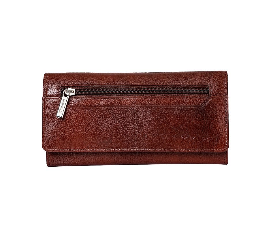 Khadim Brown Clutch Bag Wallet for Women (4514483)