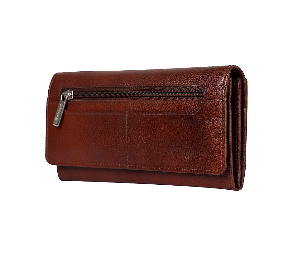 Khadim Brown Clutch Bag Wallet for Women (3484174)