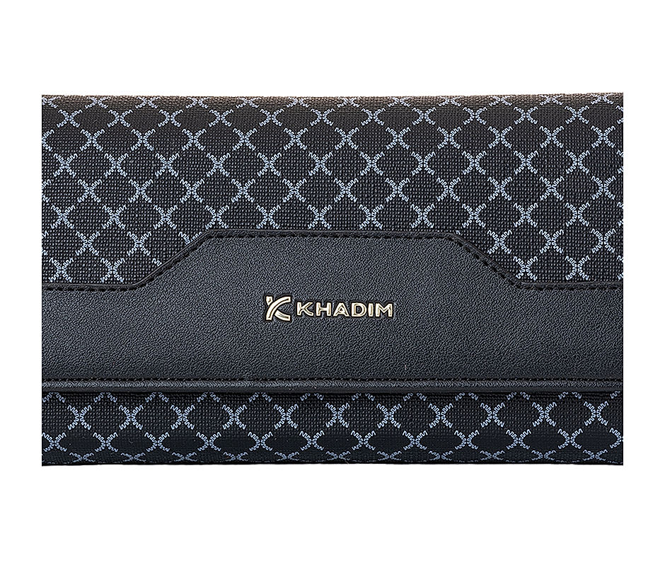Khadim Black Clutch Bag Wallet for Women (4514546)