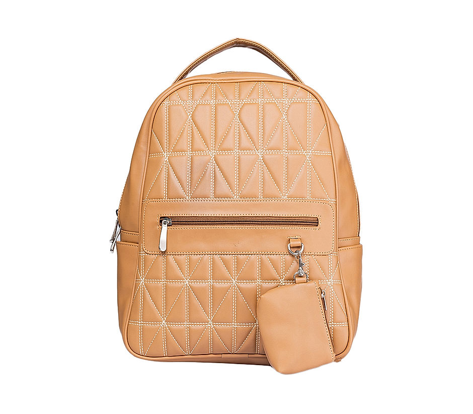 Buy DressBerry Women Beige Solid Backpack - Backpacks for Women 4606064 |  Myntra
