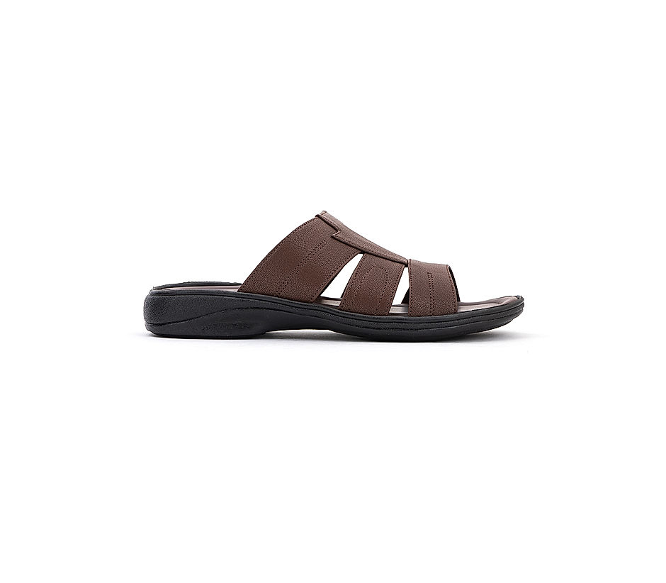 KHADIM Brown Casual Slip On Sandal for Men (1140013)