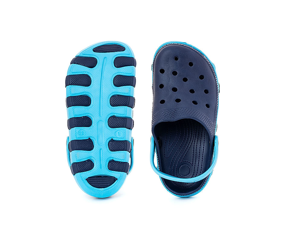KHADIM Pedro Navy Blue Washable Clog Sandal for Boys - 5-10 yrs (6790039)