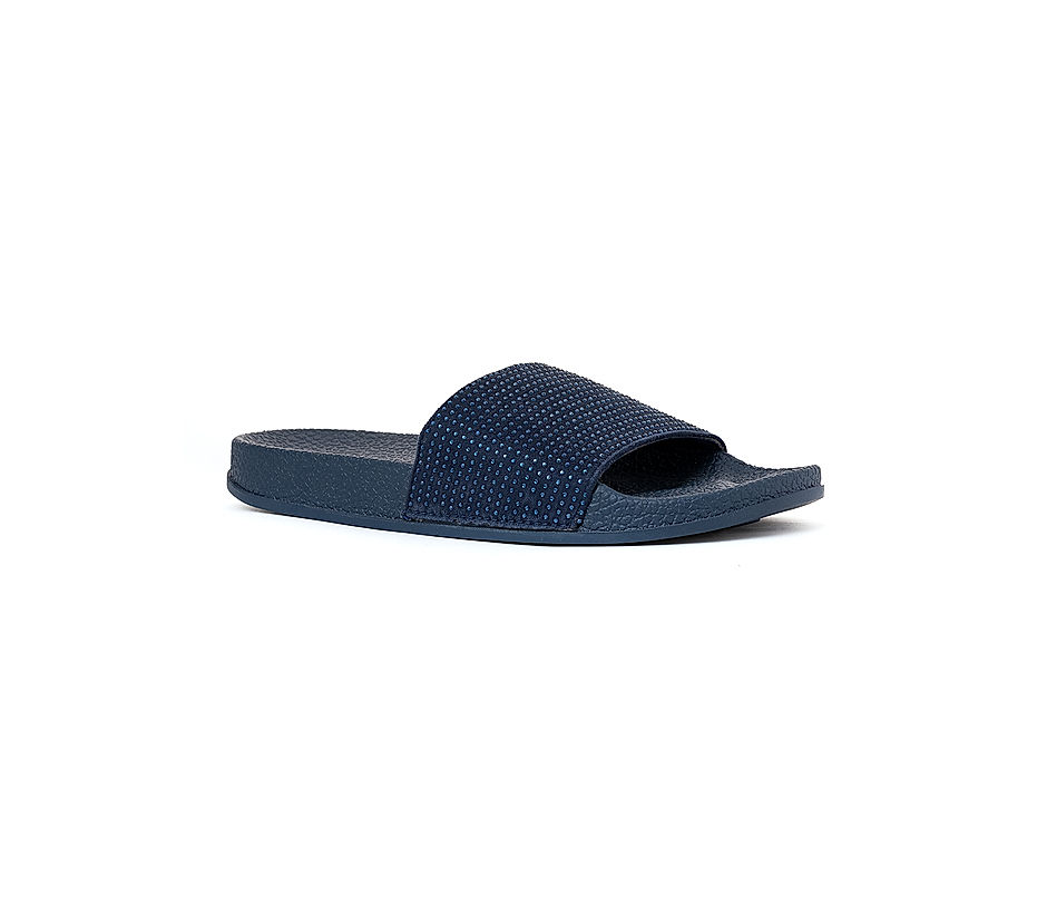 Buy Waves Blue Flat Slippers for Women Online at Khadims | 72816172891-sgquangbinhtourist.com.vn