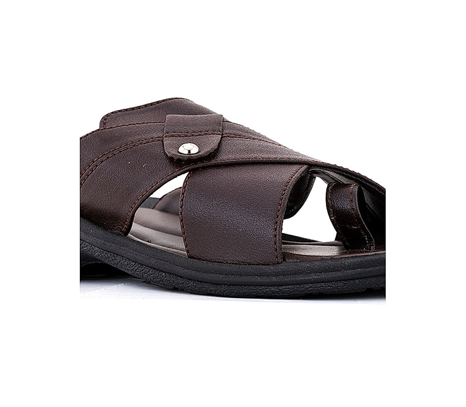 KHADIM Brown Casual Slip On Sandal for Men (1147584)