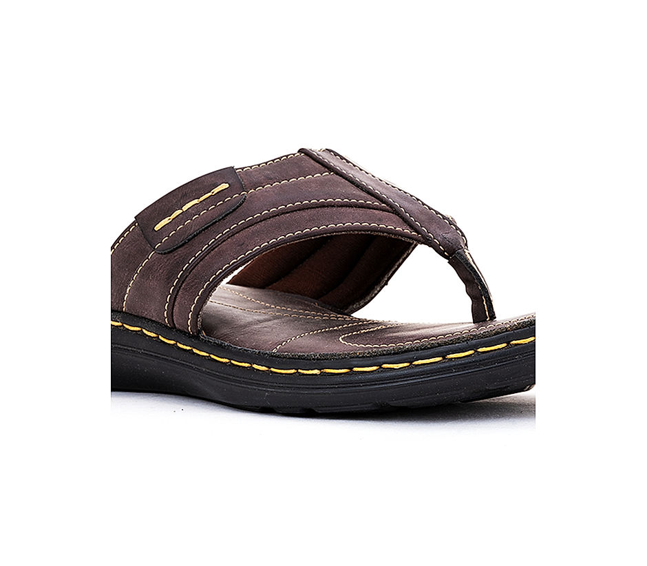 JCOXY Men's Black Faux Leather Sandals Slippers - 06UK : Amazon.in: Fashion