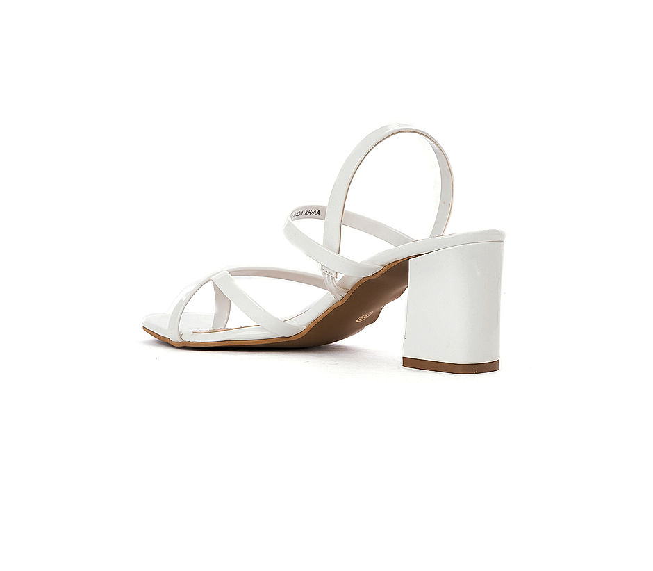 Women Comfort Slip On Shoes High Heels Sandals Strappy Stiletto Toe Ring  Ladies | eBay