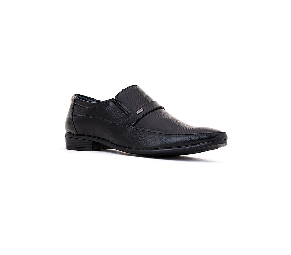 Khadims black formal sales shoes