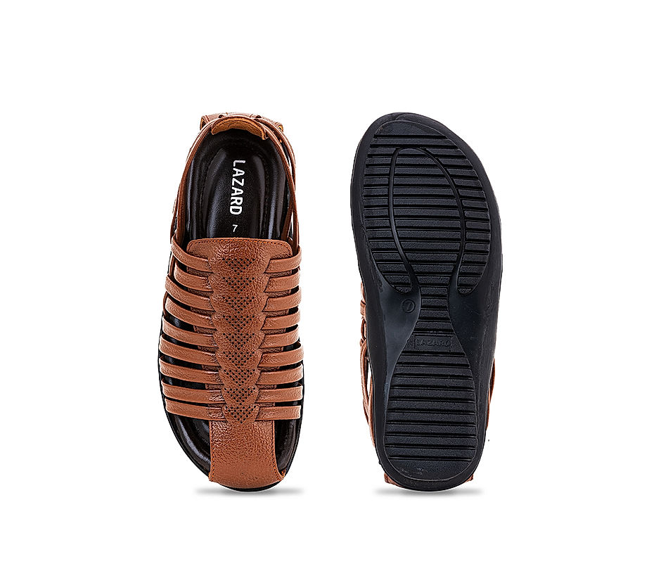 Uncover the footwear essentials : Genuine Leather Sandals for Men – Zoom  Shoes India