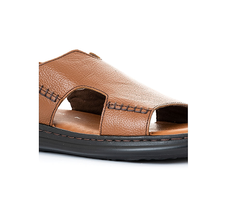 KHADIM British Walkers Brown Leather Casual Sandal for Men (5053133)