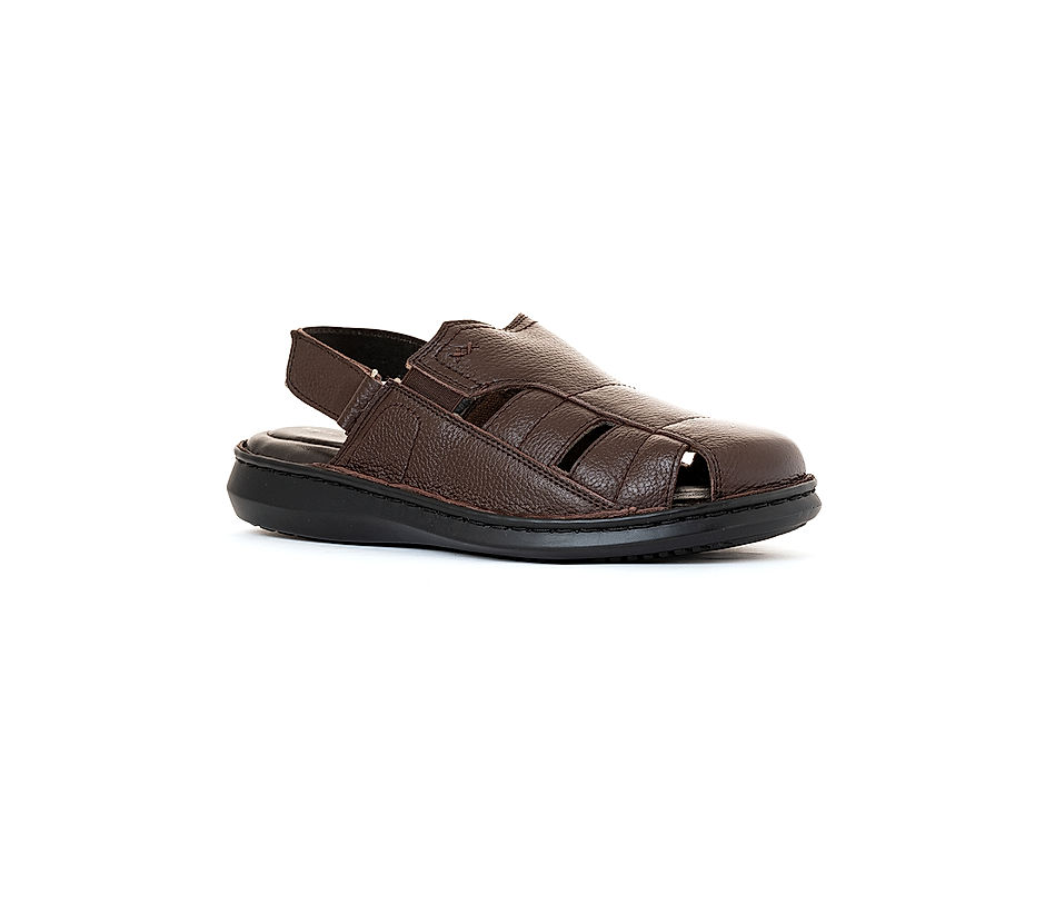 Hitz Men Tan Leather Casual Sandals – Hitz Shoes Online-sgquangbinhtourist.com.vn