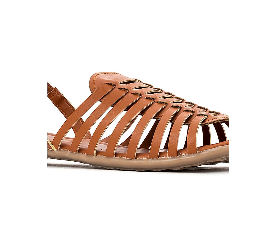 Khadim Tan Huarache Sandal for Women