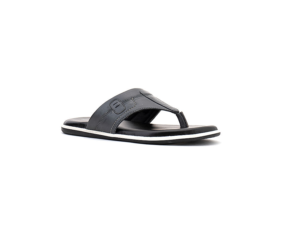 Buy Black Flip Flop & Slippers for Men by LEONCINO Online | Ajio.com