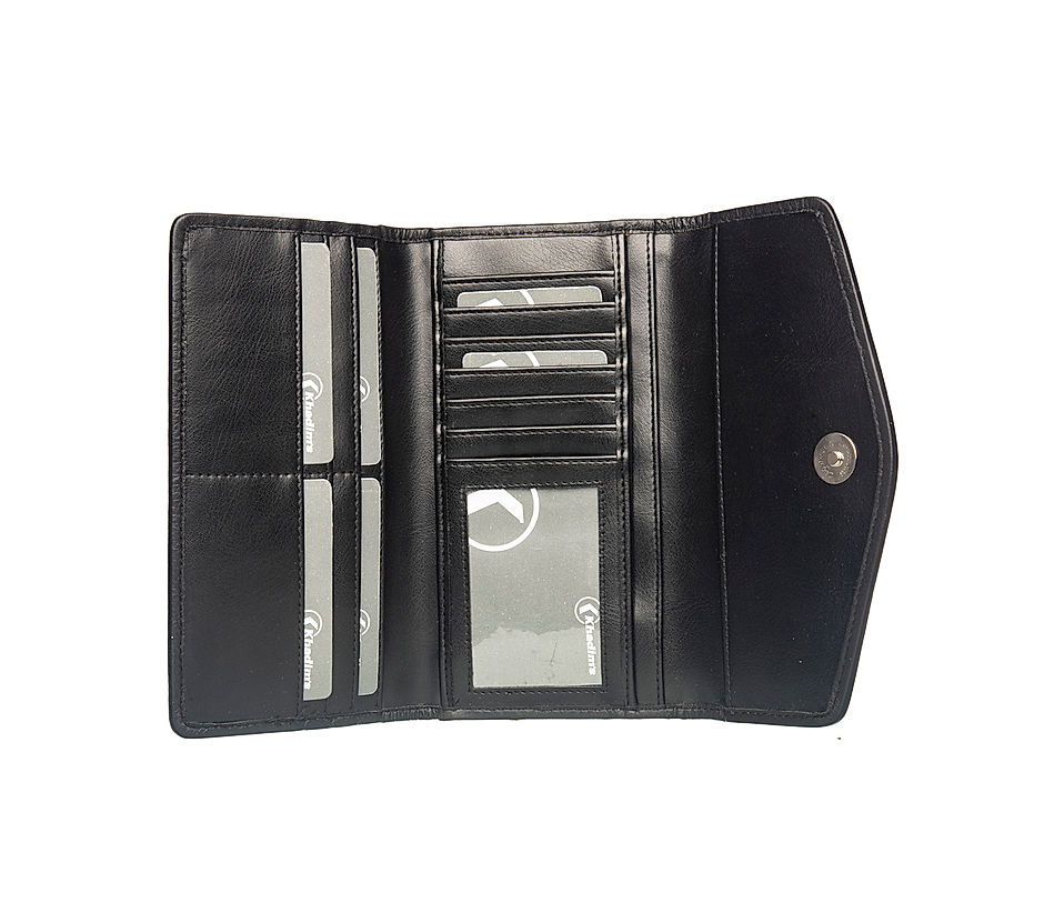 Khadim Black Clutch Bag Wallet for Women (3483466)