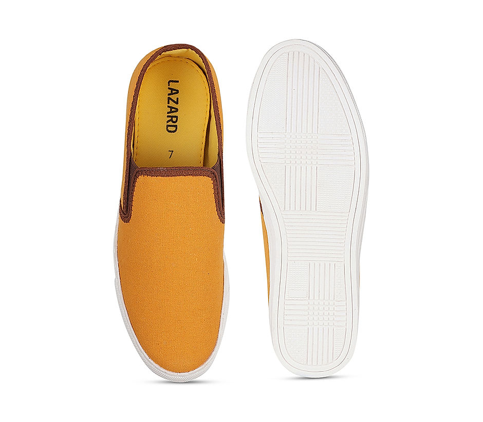 KHADIM Lazard Yellow Loafer Sneakers Canvas Shoe for Men (3361148)