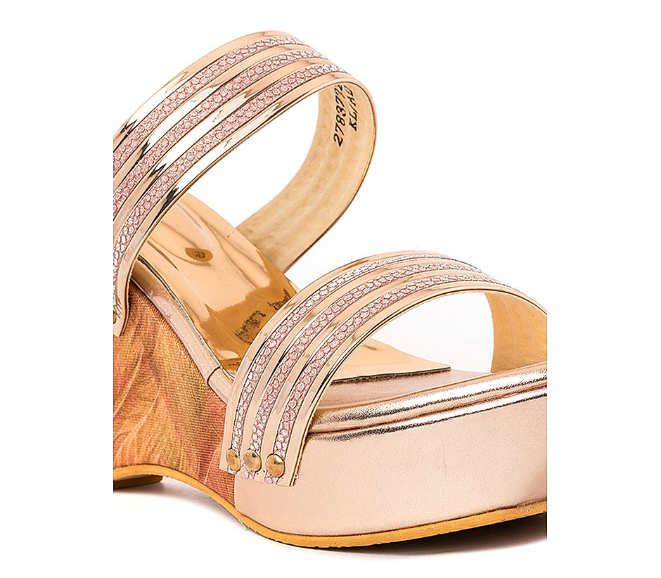 Luxurious Gold Toe High Heels with Ankle Chains | MUSE AI