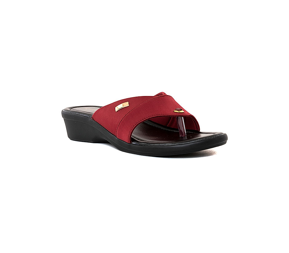 Wedge-heeled sandals - Red - Ladies | H&M