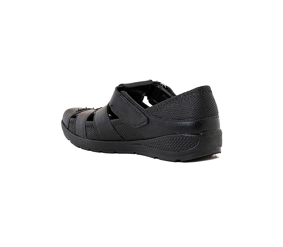 KHADIM Black Washable Sandal Shoe for Men (6540256)