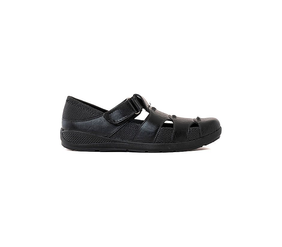 KHADIM Black Washable Sandal Shoe for Men (6540256)