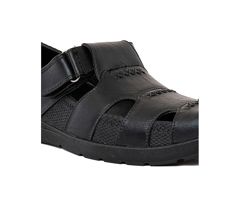 Buy LEE COOPER Leather Regular Velcro Mens Sandals | Shoppers Stop-hkpdtq2012.edu.vn