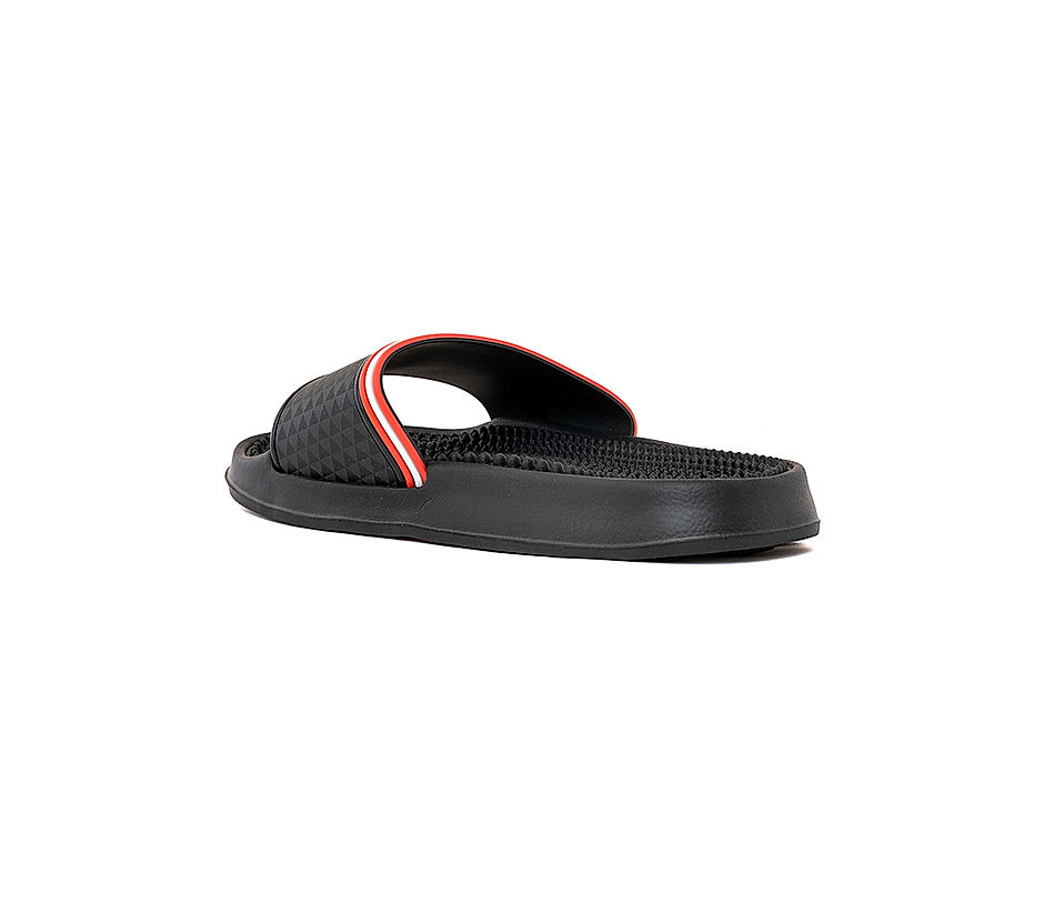 KHADIM Pro Black Washable Mule Slide Slippers for Men (6760406)