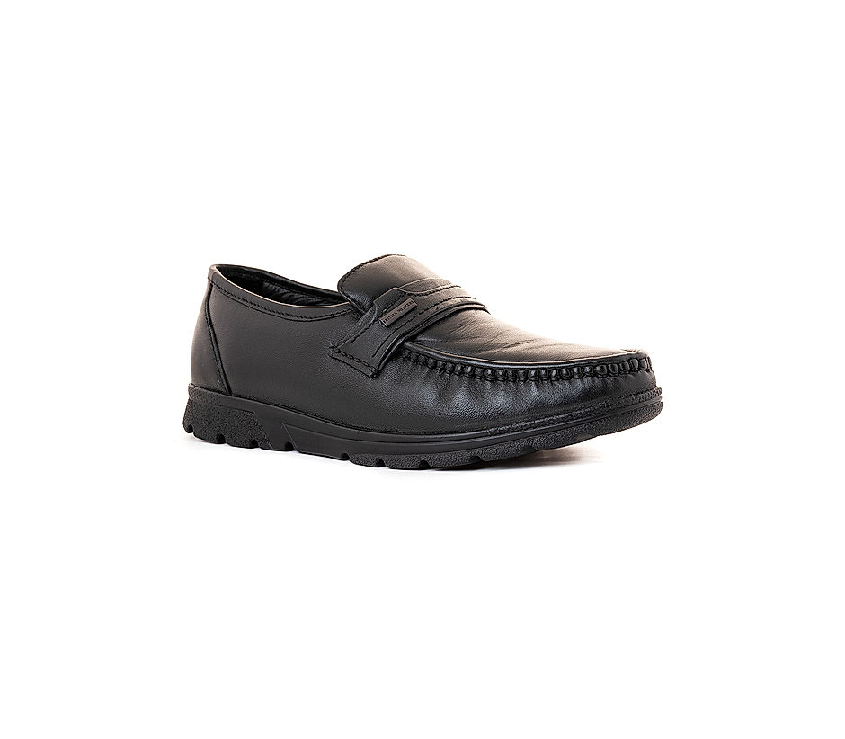 British walkers black store formal slip on shoe