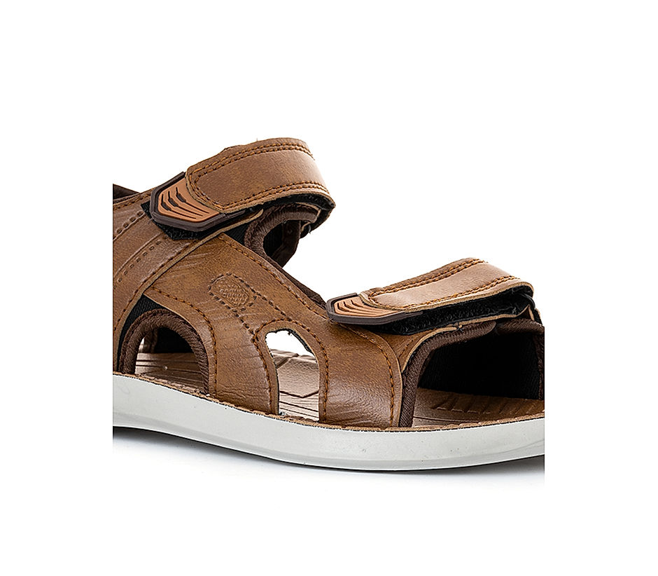 KHADIM Brown Floaters Kitto Sandal for Men (4731073)