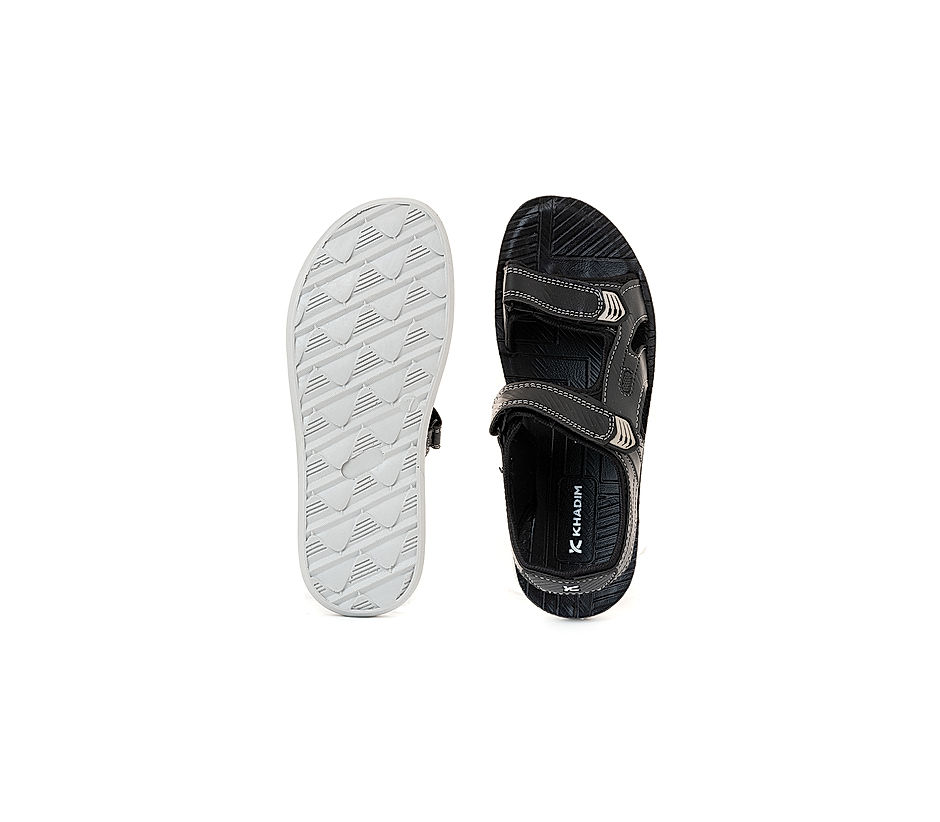 KHADIM Black Floaters Kitto Sandal for Men (4731076)