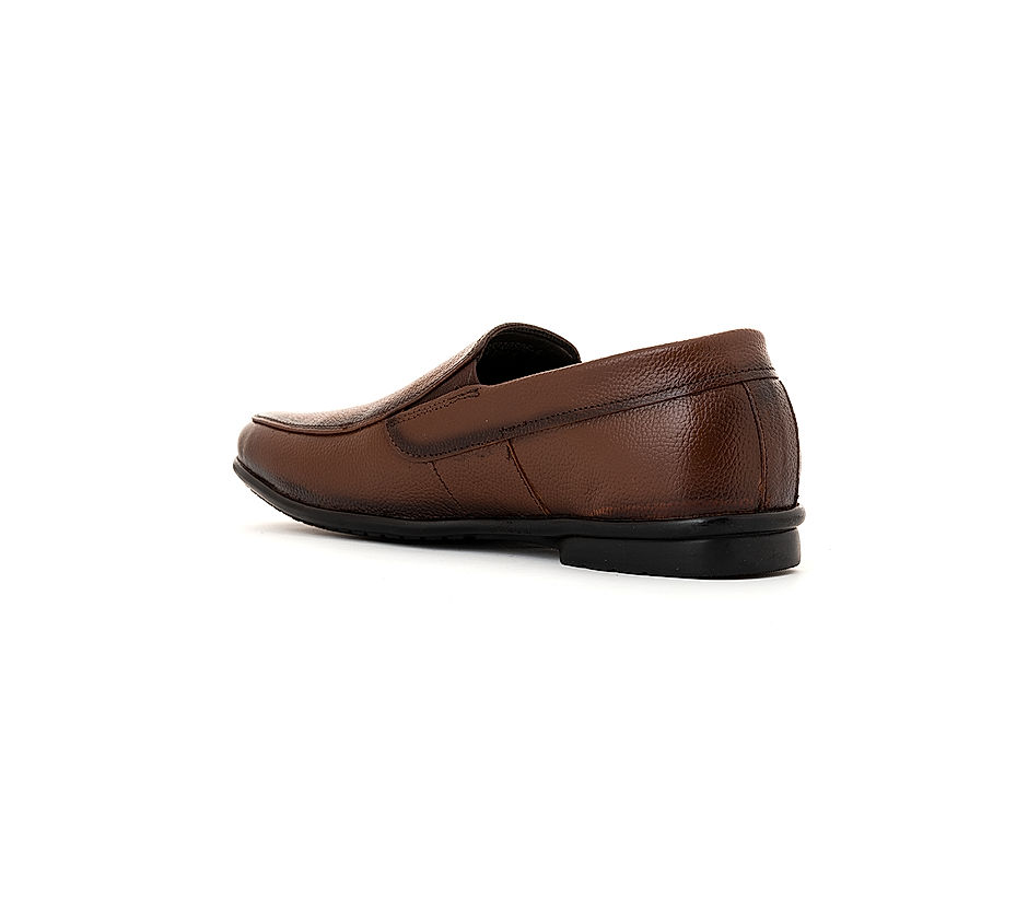 KHADIM British Walkers Brown Leather Formal Slip On Shoe for Men (5053104)