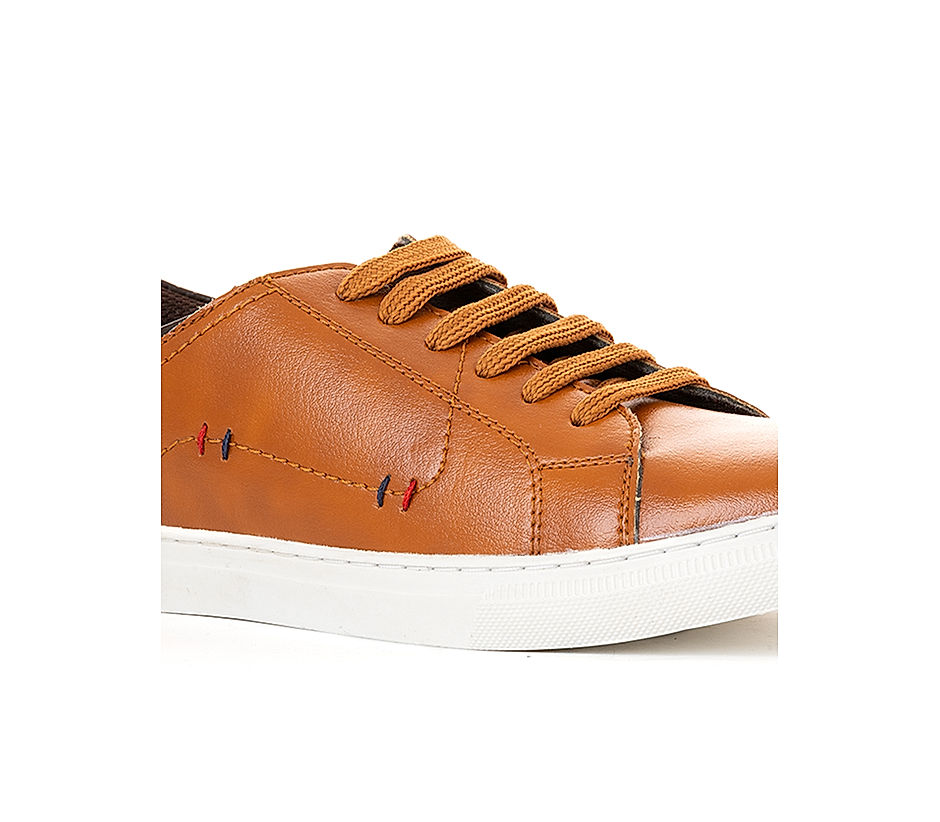 Brown and hot sale orange sneakers