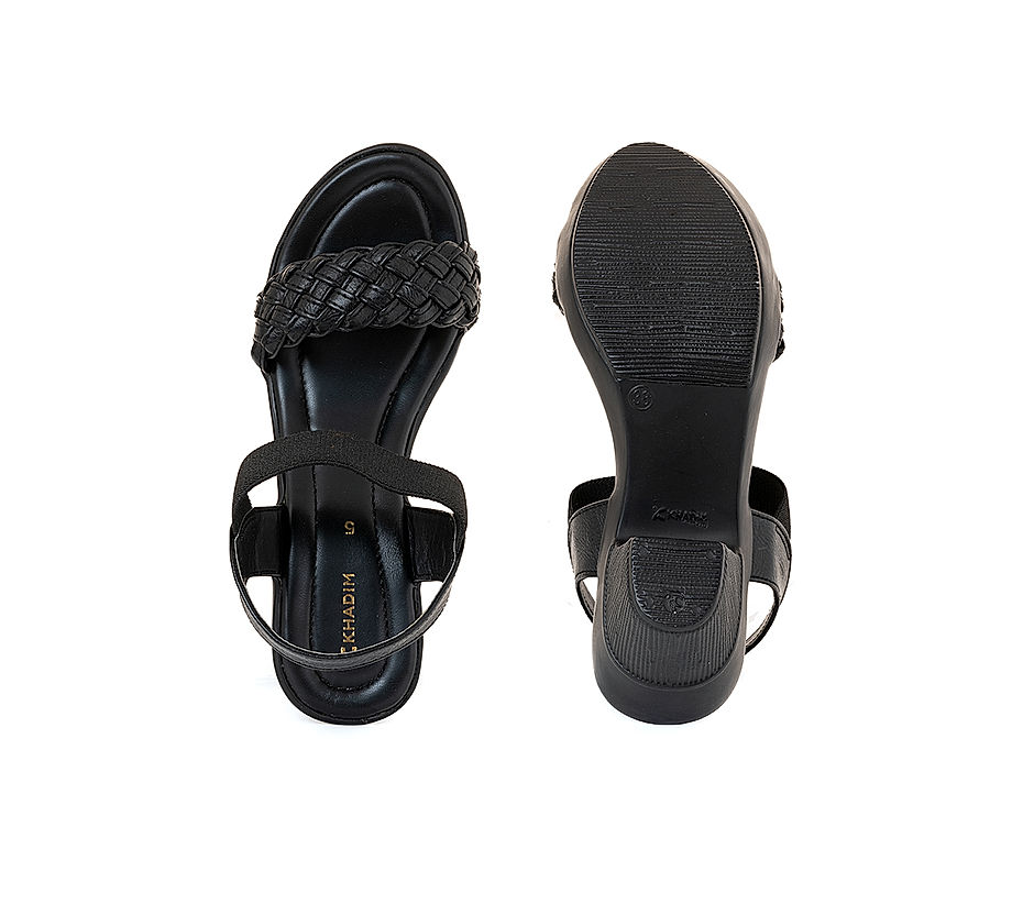 Buy Khadim Black Heel Sandal for Women Online at Khadims | 34533434560