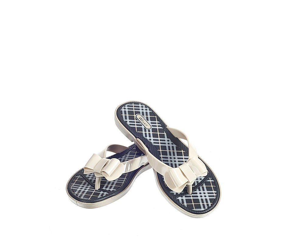 Plaid cheap flip flops