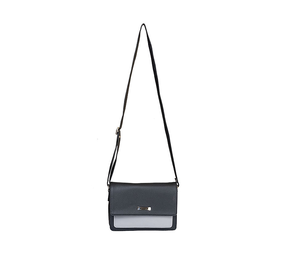 Buy Khadim's Dark Grey Faux Leather Sling Bag at Best Prices in India -  Snapdeal