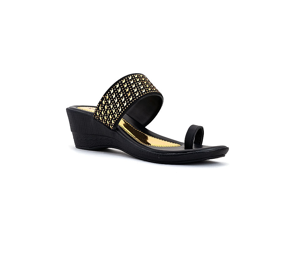 Stylish Women Wedges Sandals Platform Gold Black Casual Shoes Woman Big  Size 47 | eBay