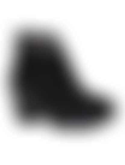 KHADIM Cleo Black Block Heel Cuff Boots for Women (2746356)